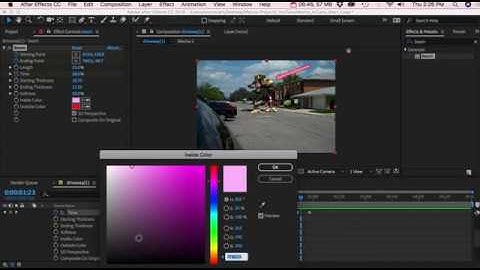 After Effects Compositing Lesson 2 -  Laser beams