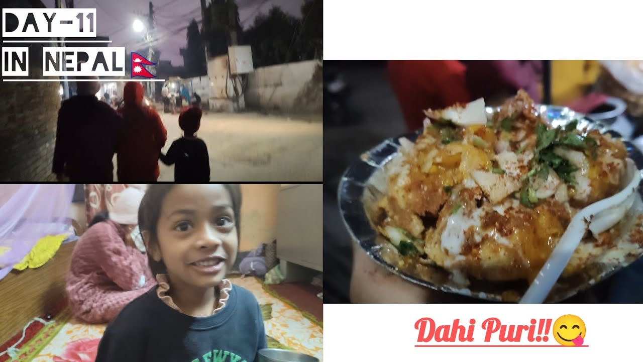 Aaj humne khaya Dahi Puri 😋. 