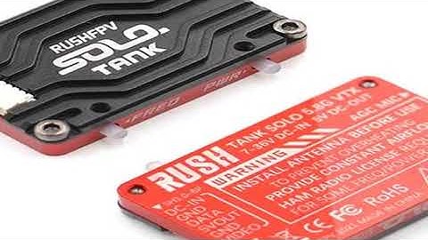 RUSH Solo Tank 5.8G VTX Video Transmitter CNC shell 1.6W High Power Built-in Microphone Heat Dissipa