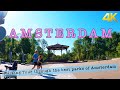 4K HDR | Amsterdam Walking Tour | 3 parks on a very sunny and hot spring day | live cam Vondelpark