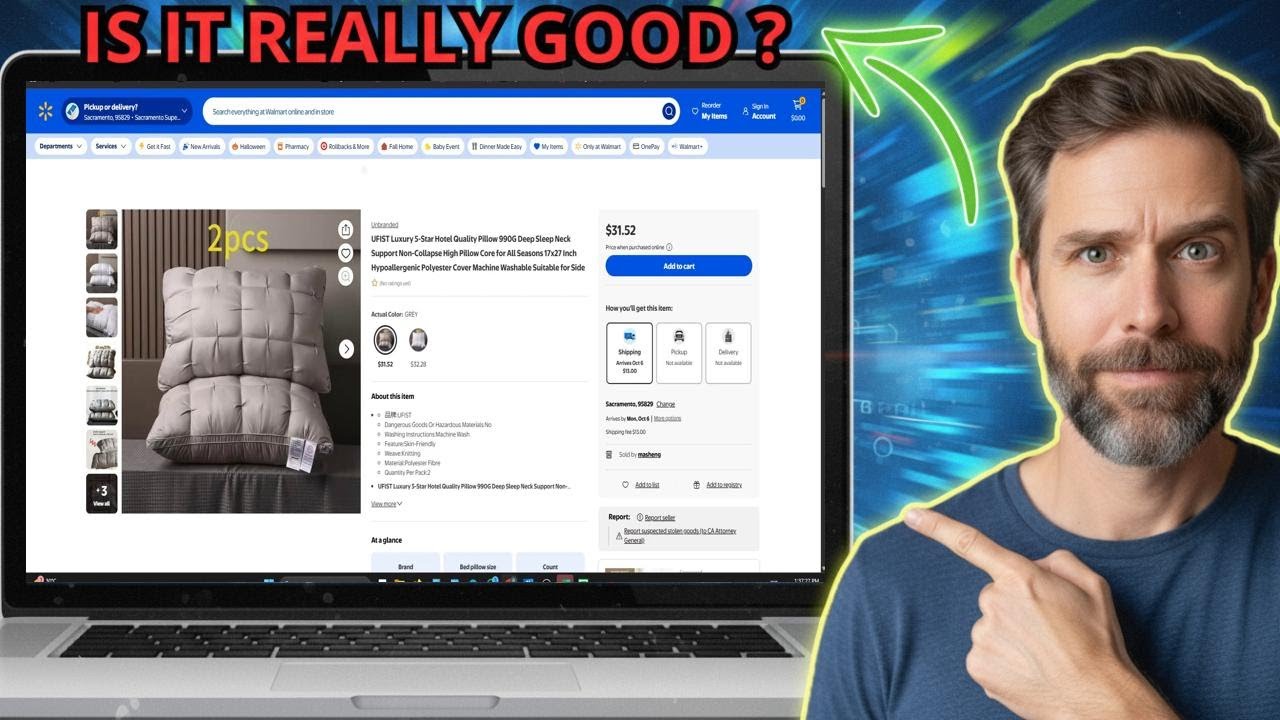 Обзор подушек UFist 2025: честный тест. Мошенничество с дропшиппингом раскрыто.