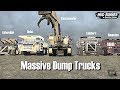 Spintires Mudrunner Massive Dump Trucks and Excavator