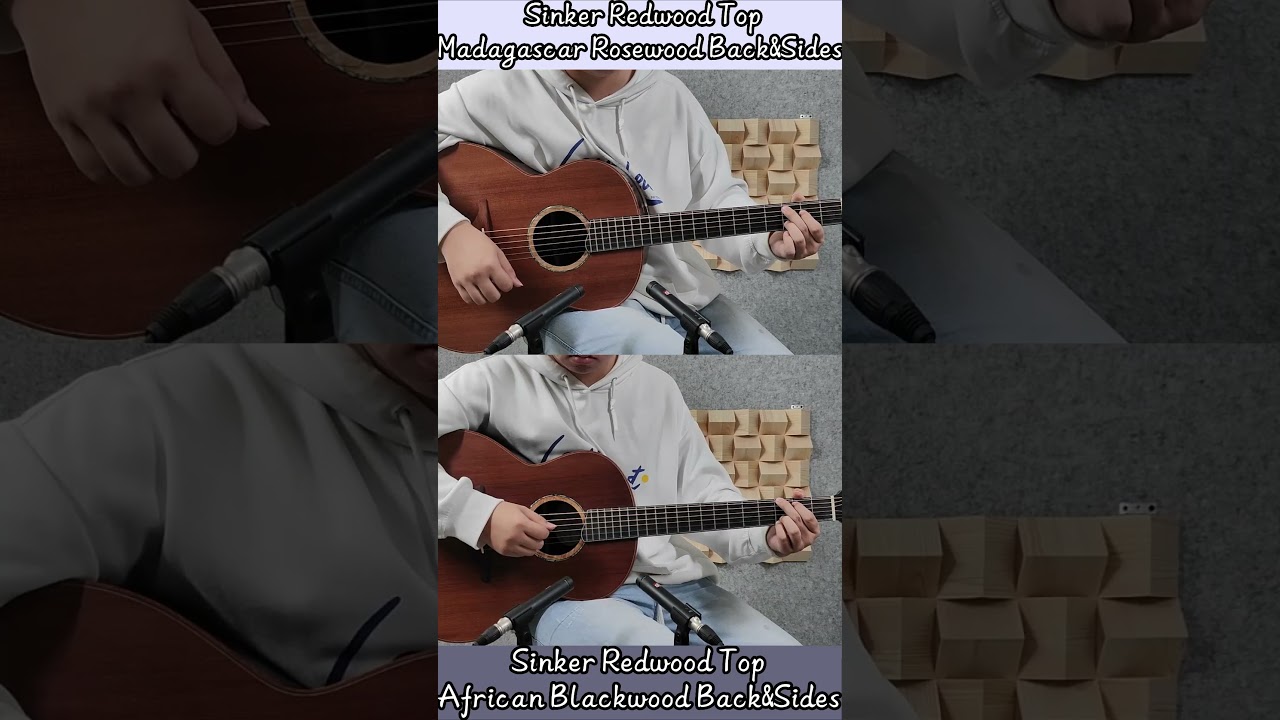 Hsienmo F Custom Sinker Redwood Top combine with Madagascar Rosewood VS African Blackwood