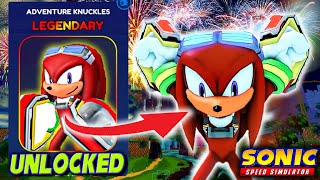 GET ADVENTURE KNUCKLES FAST! (SONIC SPEED SIMULATOR FIREWORK FESTIVAL UPDATE)