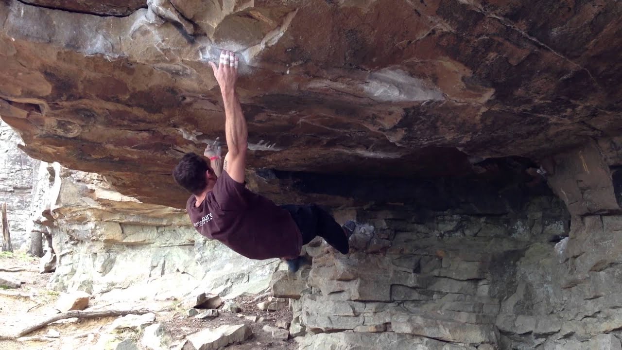 Kneeling Before Power V10 Horseshoe Canyon Ranch Bouldering
