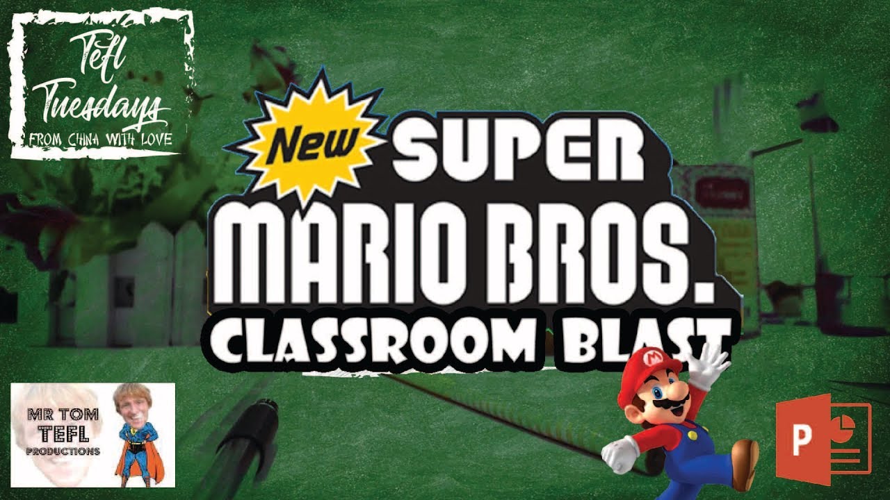 SUPER MARIO CLASSROOM BLAST | POWER POINT GAMES TO TEACH ENGLISH