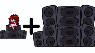 FNF Girlfriend + Mega Speakers = ? || Friday night funkin animation || FNF characters