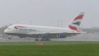 Heathrow Divert | British Airways A350-1000 & A380 Arriving Into Manchester Airport | 08.09.26