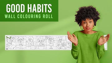 Good Habits Reusable Colouring Rolls For Kids - Inkmeo