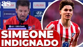 La PREGUNTA sobre JULIÁN ALVAREZ que INDIGNÓ a SIMEONE: ¿EN SERIO me preguntas ESO