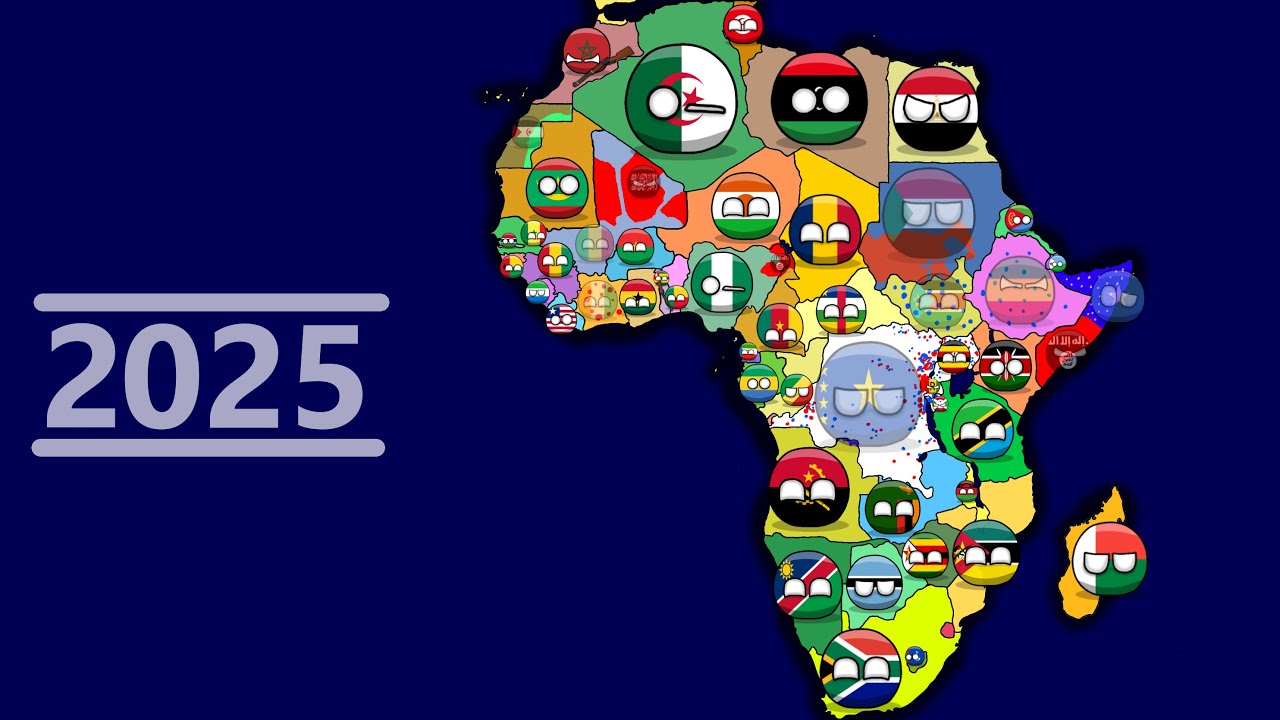 History of Africa (1900-2025) Countryballs