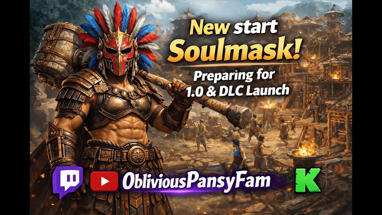 New Start in Soulmask! Preparing for 1.0 & DLC Launch! New Base Search! Ep 4