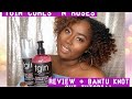 Bantu Knot Out Using TGIN Curls &#39;N Roses