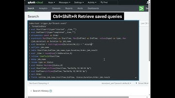 Splunk Search Assistant chrome extension demo