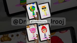 Sprunki oc cuddle, leon, colt brawl Stars and Numberblocks #sprunkioc #emojimixing #brawlstars