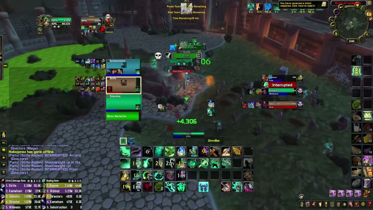 MOP Classic 3v3 Arena: Warrior + Mage + Mistweaver Monk 2300 MMR