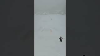 Almost losing it #speed #skiing #extreme #snow #gopro #ski #save #jump #fast