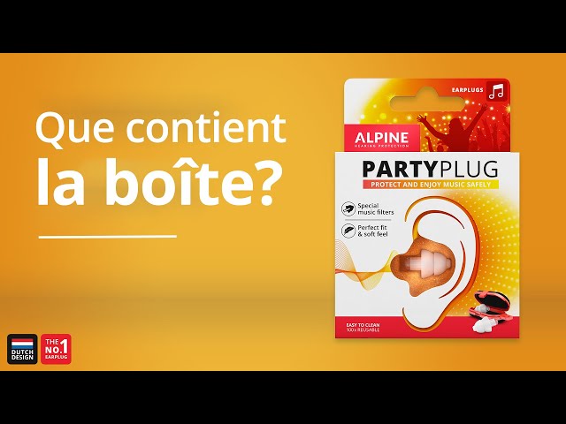 Bouchons anti-bruit ALPINE Protection Auditive Concerts Party Plug