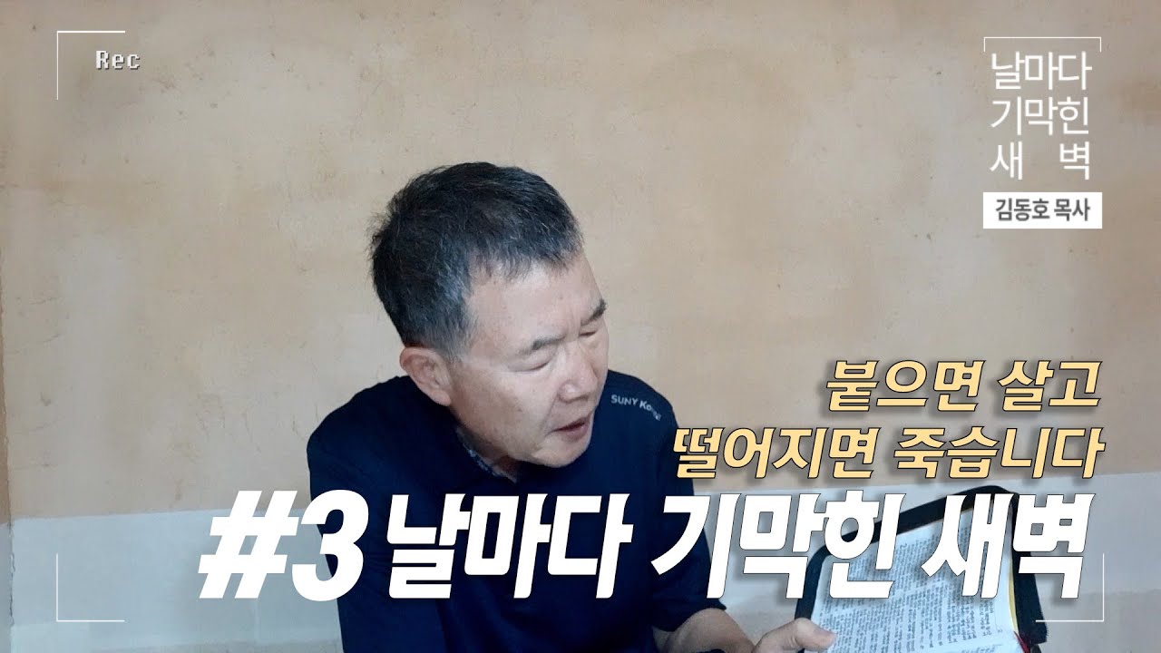 [날마다 기막힌 새벽 #3] 붙으면 살고, 떨어지면 죽습니다