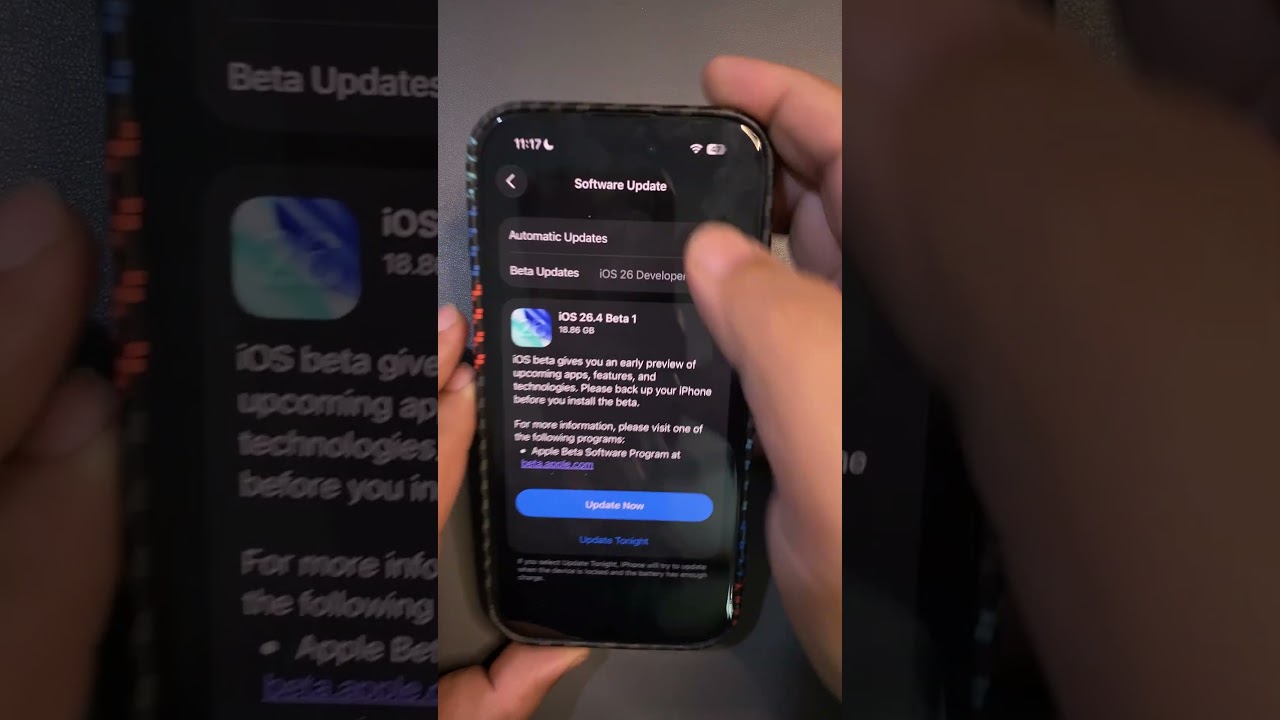 iOS 26.4 Beta 1 — Как скачать