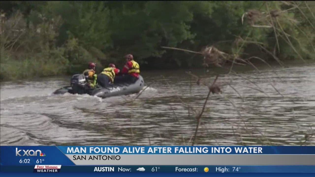 Man swept away in flood rescued alive