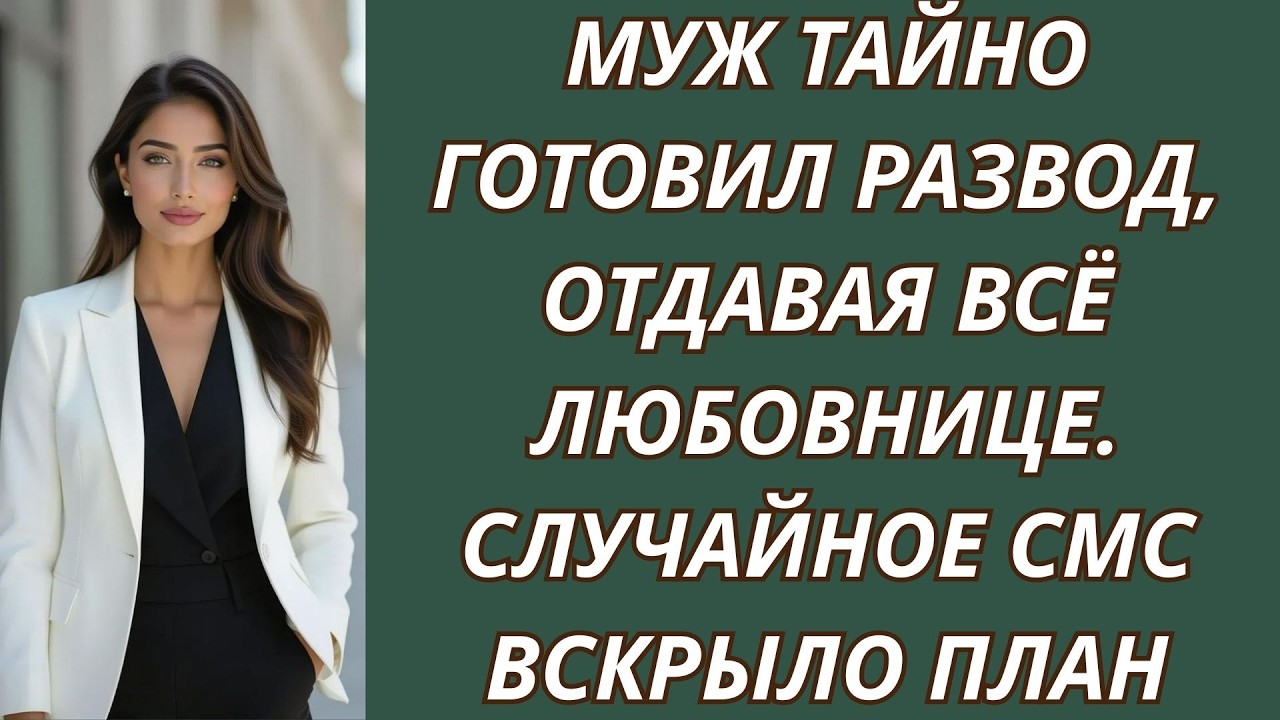 Муж тайно готовил развод, отдавая всё любовнице  Случайное СМС вскрыло план