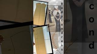 Bodycon dress pattern 💕 #shortfeed #sewingtutorial #viral #trending #drafting