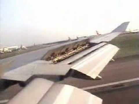 British Airways 747 landing at Heathrow Airport