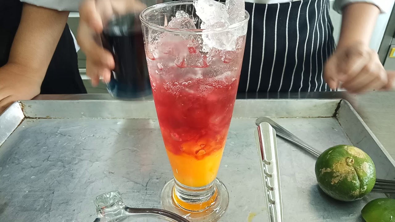 Rainbow mocktail - YouTube