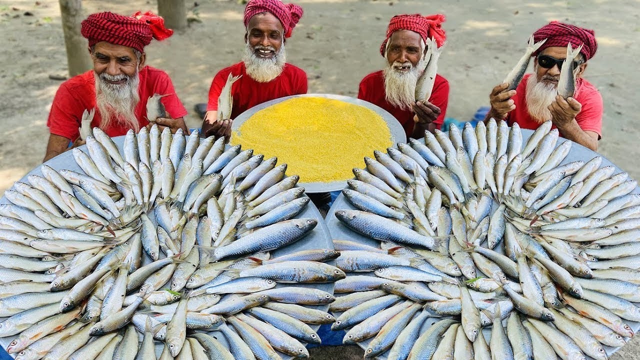 Fish Fry & Tasty Mung Bean Curry - 200 Bata Fish Cutting & Cooking in ...