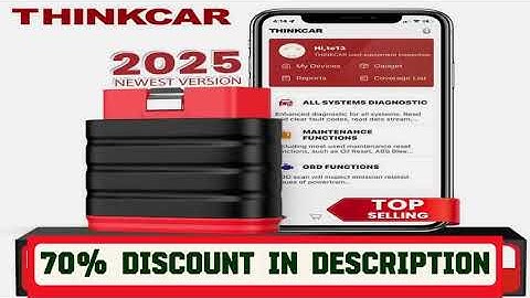 A must-have product! 2025 Thinkcar Thinksafe OBD2 Bluetooth Scanner Code Reader Car Bi-directional