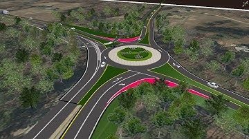 Woodman Road Roundabout Traffic Simulation