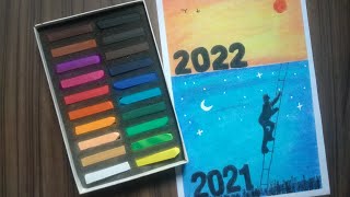 Happy New Year Drawing | 2022 Poster | Soft Pastel Drawing screenshot 5