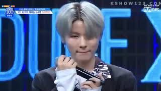 Won hyuk 원혁 producer x 101 trainee upgrading from rank 99 to top 40 & win first rank rap performance