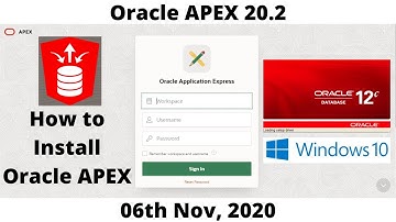 Oracle APEX 20.2 Installation 8K