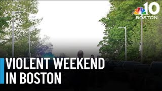Boston police investigate multiple weekend shootings