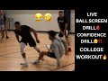 Build Your Basketball Confidence - College Workout! Live Ball Screen Drill helps with CONFIDENCE!