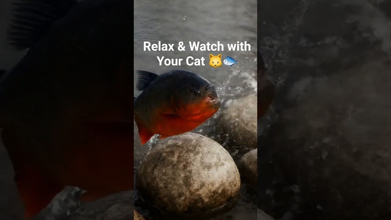 Dark River Piranhas Rising & Falling | ASMR Relaxing Loop 🌑🐟