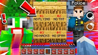 We Broke EVERY RULE On The POLICE Minecraft Server!
