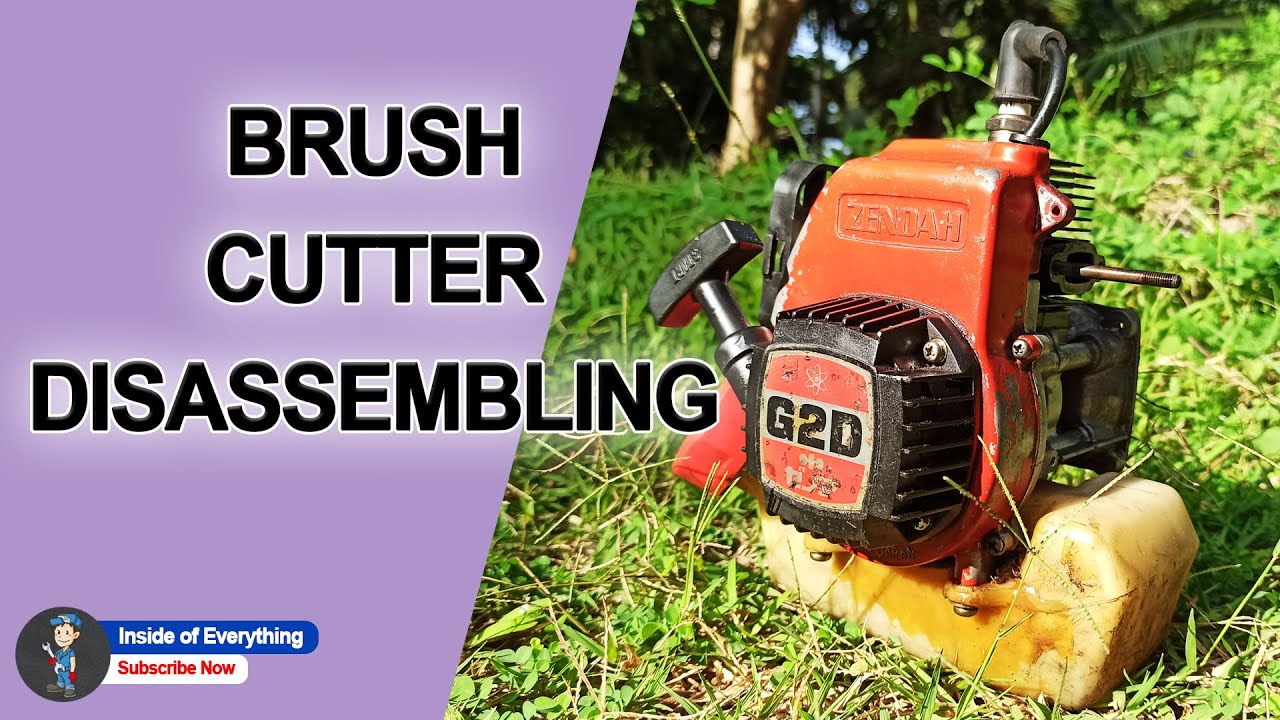 Disassembling a Grass Cutter | Inside Of Brush Cutter Two Stroke Engine ...