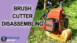 Disassembling a Grass Cutter | Inside Of Brush Cutter Two Stroke Engine