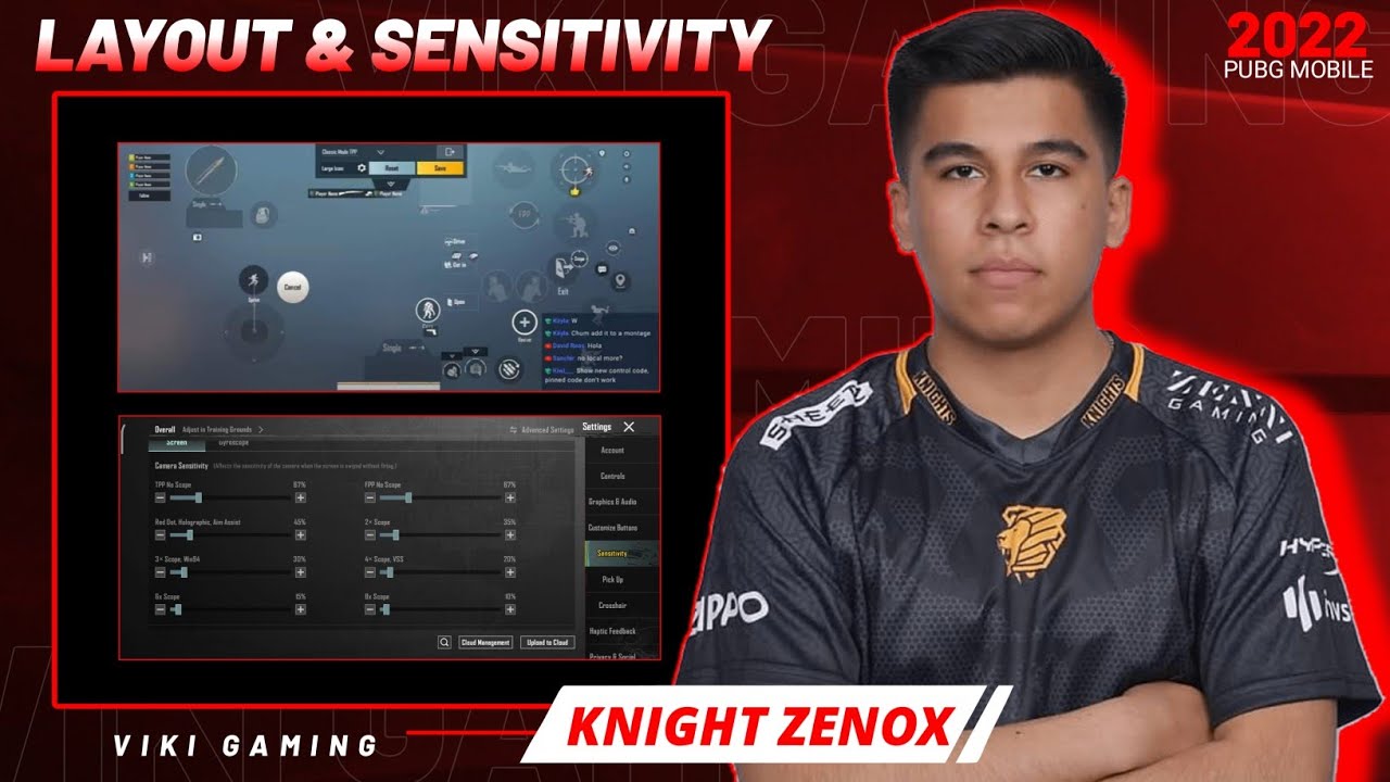 BEST SENSITIVITY PUBG MOBILE 2.2 !! NEW SENSITIVITY AND LAYOUT KNIGHT ZENOX 4 FINGER CLAW