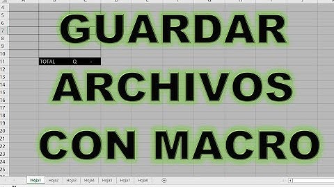 COMO GUARDAR UN ARCHIVO CON MACRO Y TODO LO QUE IMPLICA