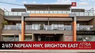 2/657 NEPEAN HIGHWAY, BRIGHTON EAST | Atria Real Estate