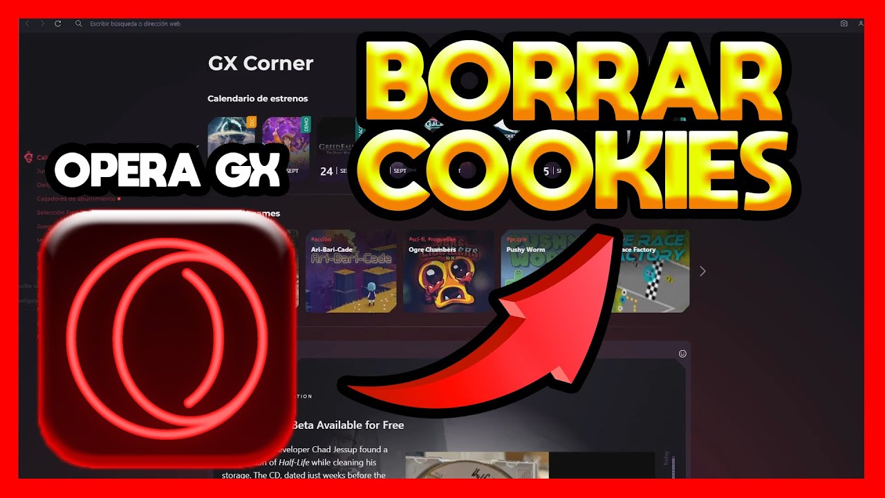 COMO BORRAR COOKIES EN OPERA GX YouTube Como borrar cookies en opera gx youtube