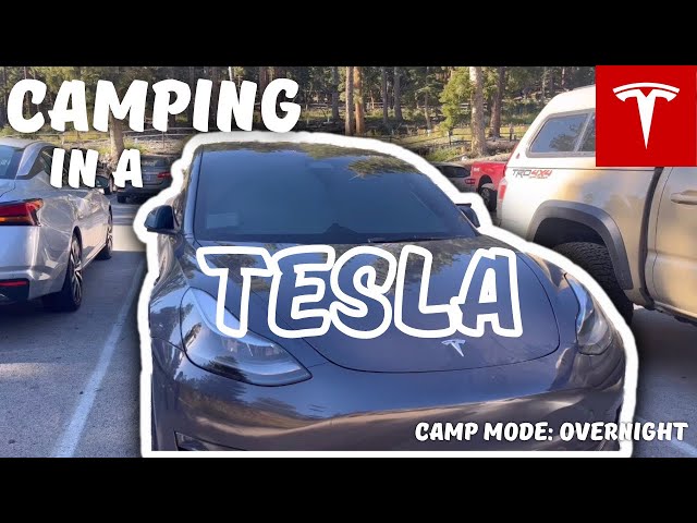 We Went Camping In A Tesla! How Camp Mode Works In A Model 3: 