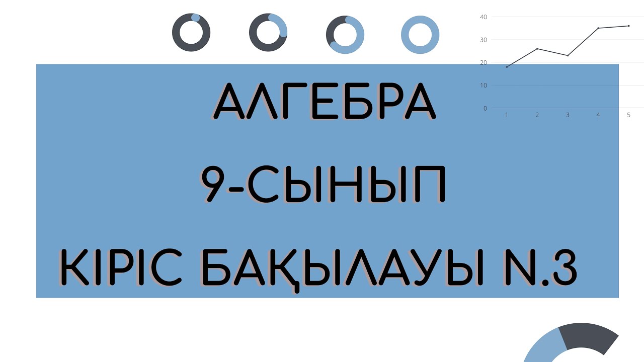 9-сынып Алгебра 0-дік ба?ылауы н?с?а N.3 - YouTube