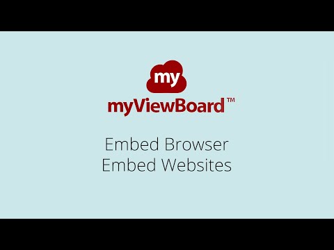 myViewBoard: Embed Websites on the Canvas