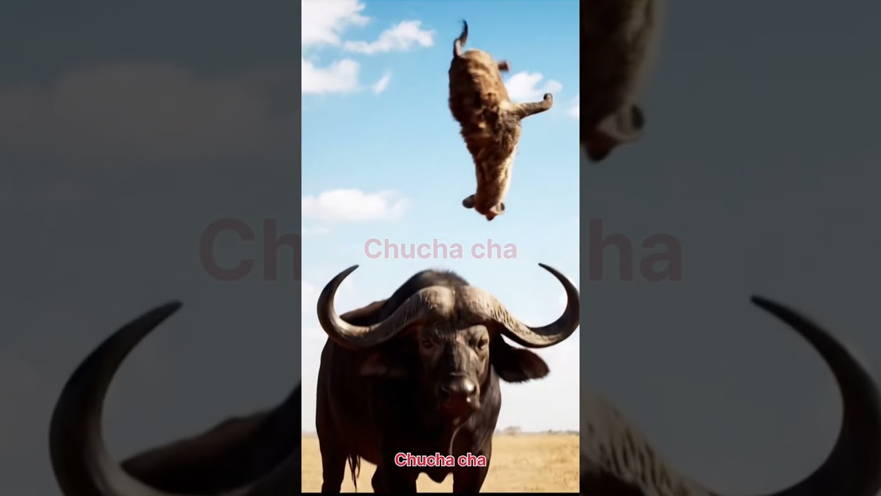 Buffalo Thoka Attack! Hyena Launched Into Air 