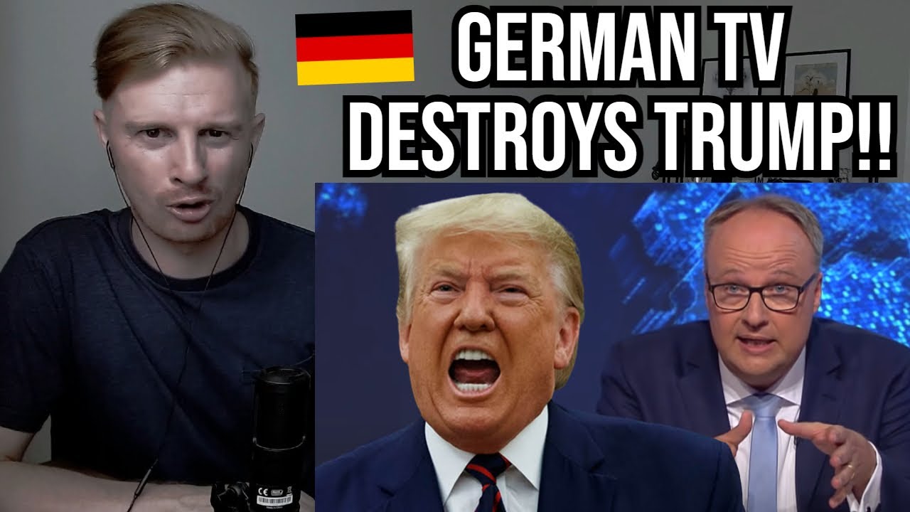 Reaction To Donald Trump Destroyed by German TV Satire (heute-show)
